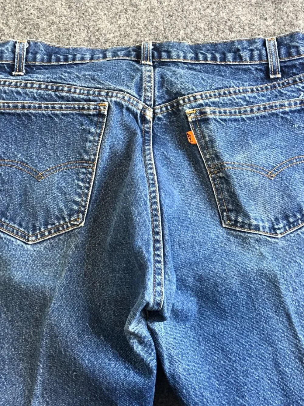 Levis Vintage 80s 90s 505 Jeans Blue 35x32 Straight Leg Mens Orange Tab USA